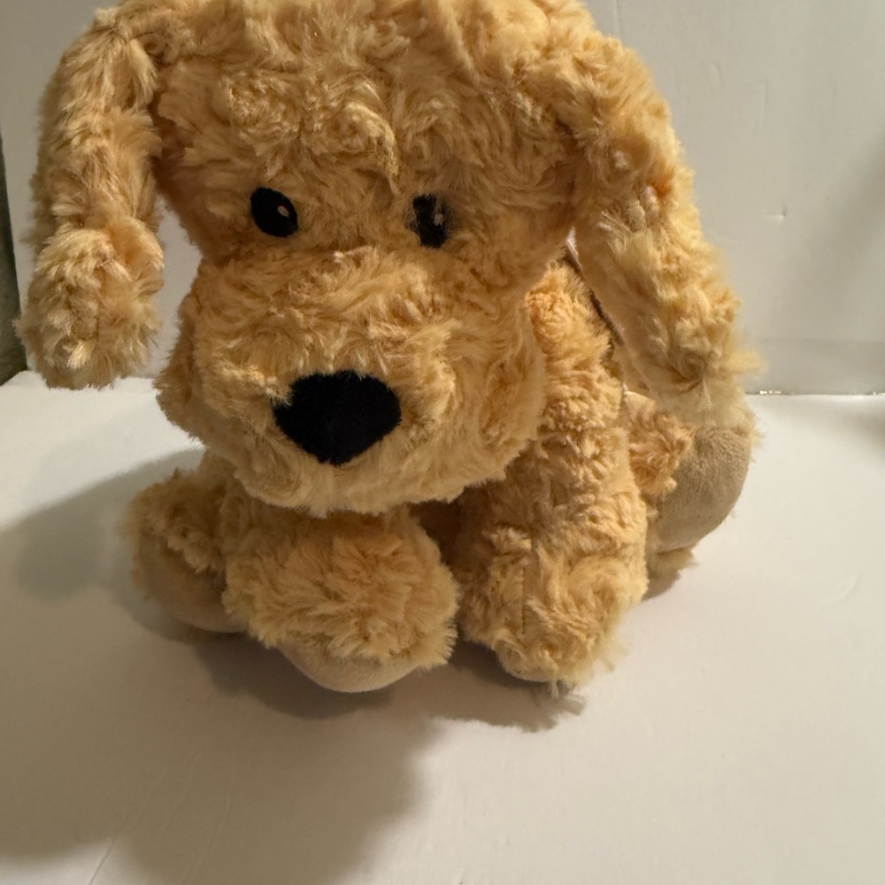 Plush Tan Puppy Toy - Soft Cuddly Companion